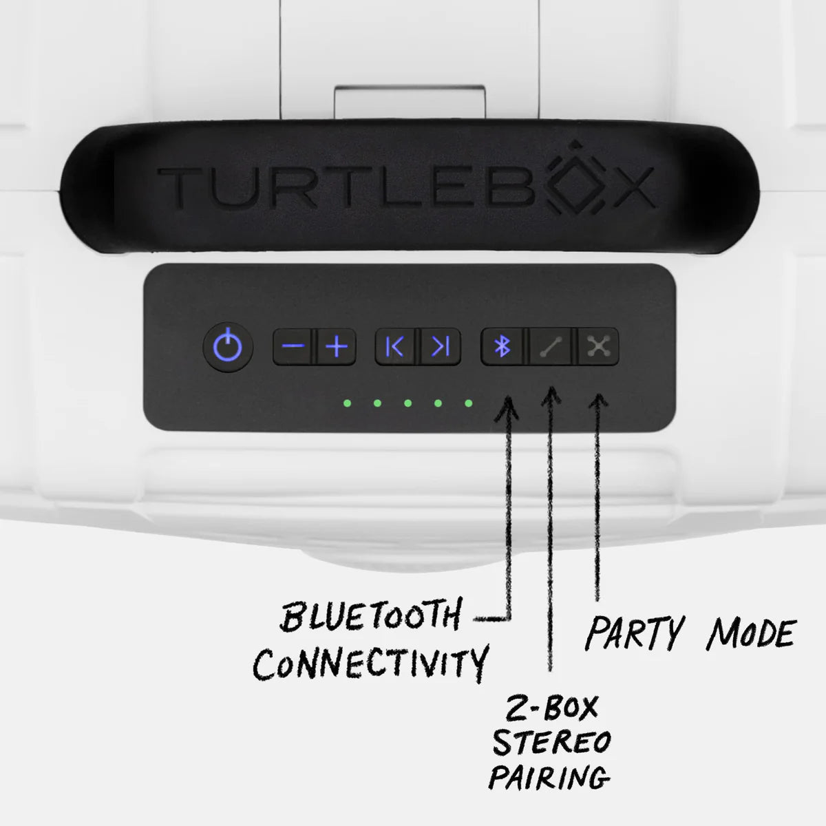 6666 Branded Turtlebox Bluetooth Speaker-White