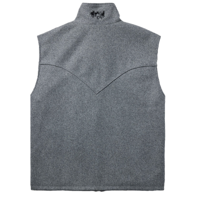 Schaefer Men's Charcoal Wool Arena Vest Back