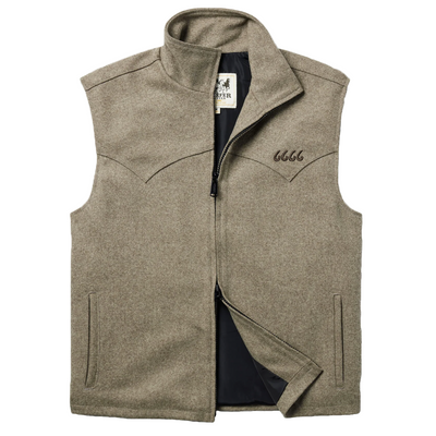 Schaefer Outfitter Men's Taupe Wool Arena Vest Zipper