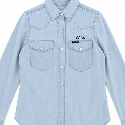Wrangler Women's Western Snap Denim Shirt