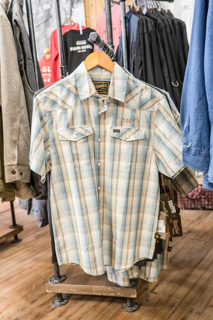 *SALE* Howler Bros H Bar B Snapshirt- Seafoam Isley Plaid