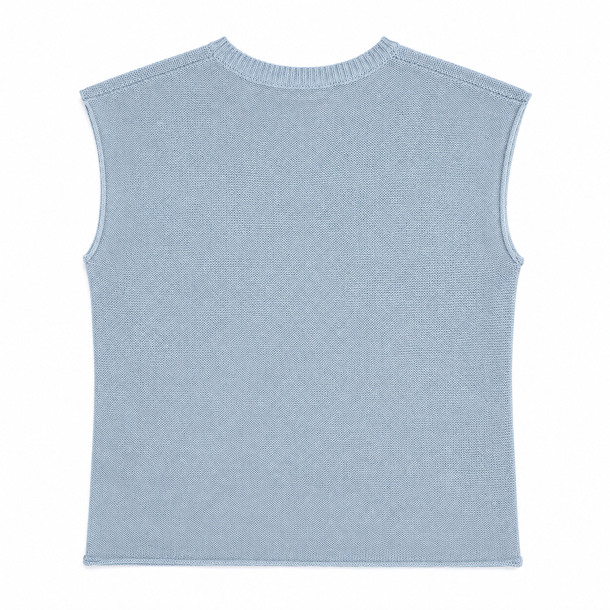 Light Blue Knit Cap Sleeve Sweater/Tee