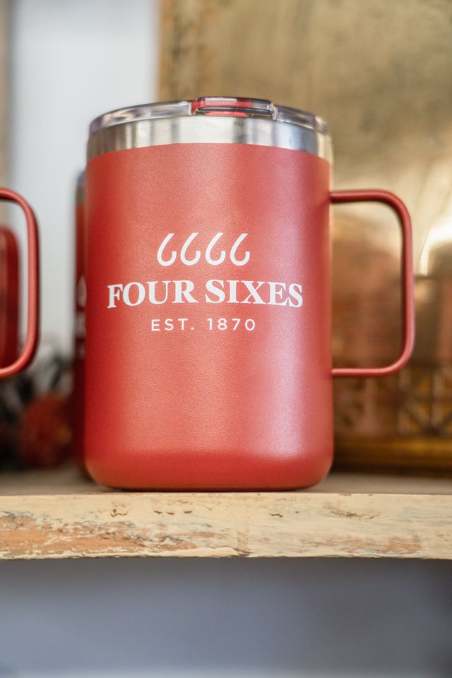 Four Sixes Red Camp Tumbler