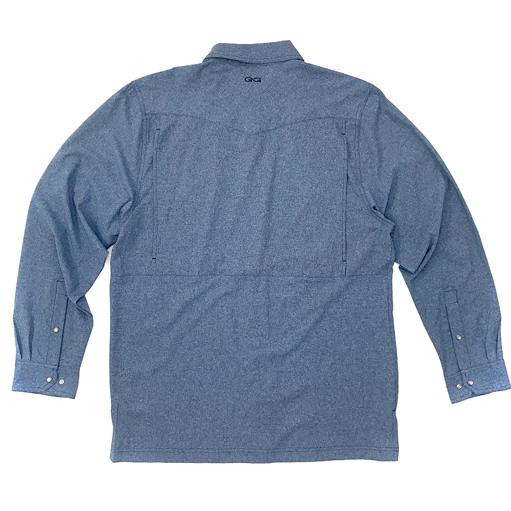 GG Deep Water LS Pearl Snap Shirt Back