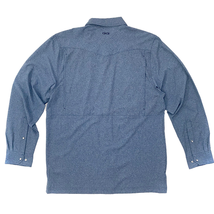 GG Deep Water LS Pearl Snap Shirt Back
