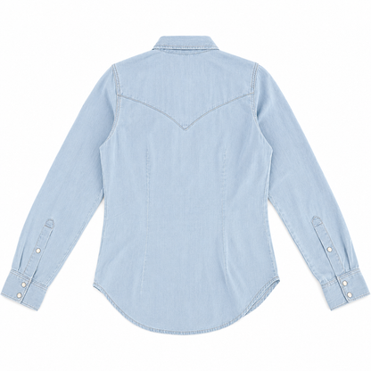 Wrangler Women's Western Snap Denim Shirt