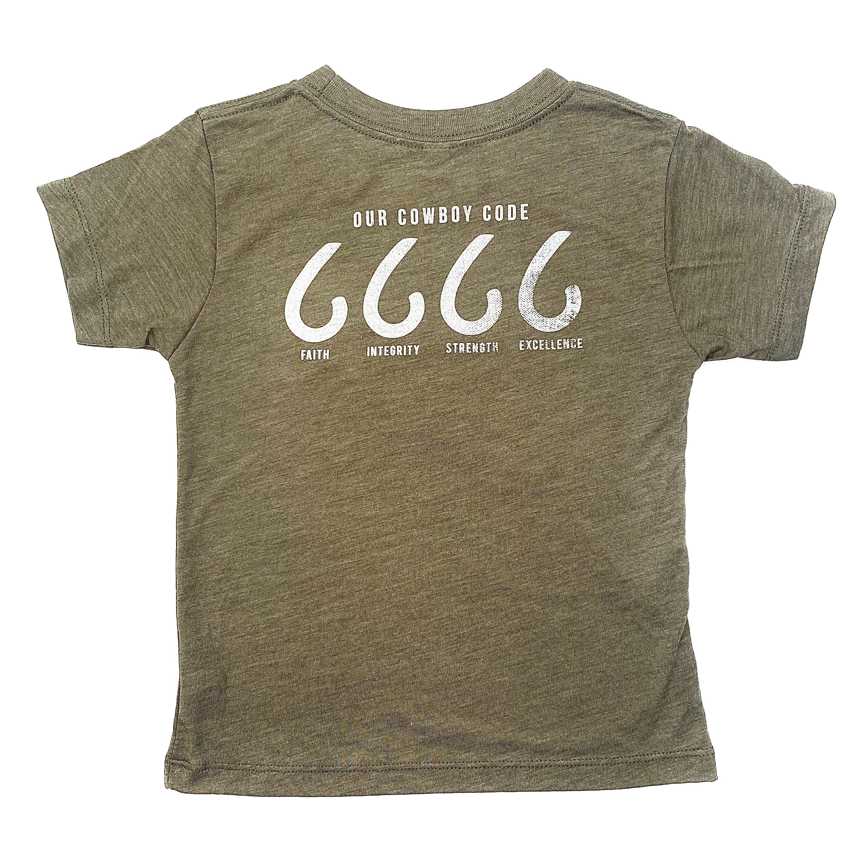 Toddler Logo T-Shirt - Olive Back