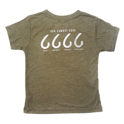 Toddler Logo T-Shirt - Olive Back