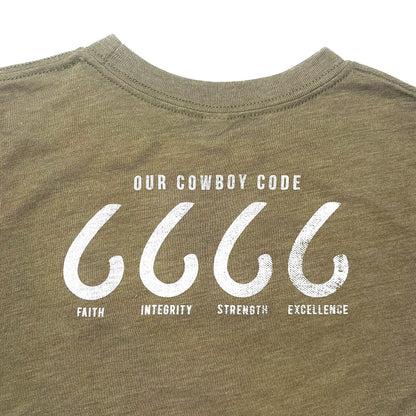 Toddler Logo T-Shirt Back - Olive