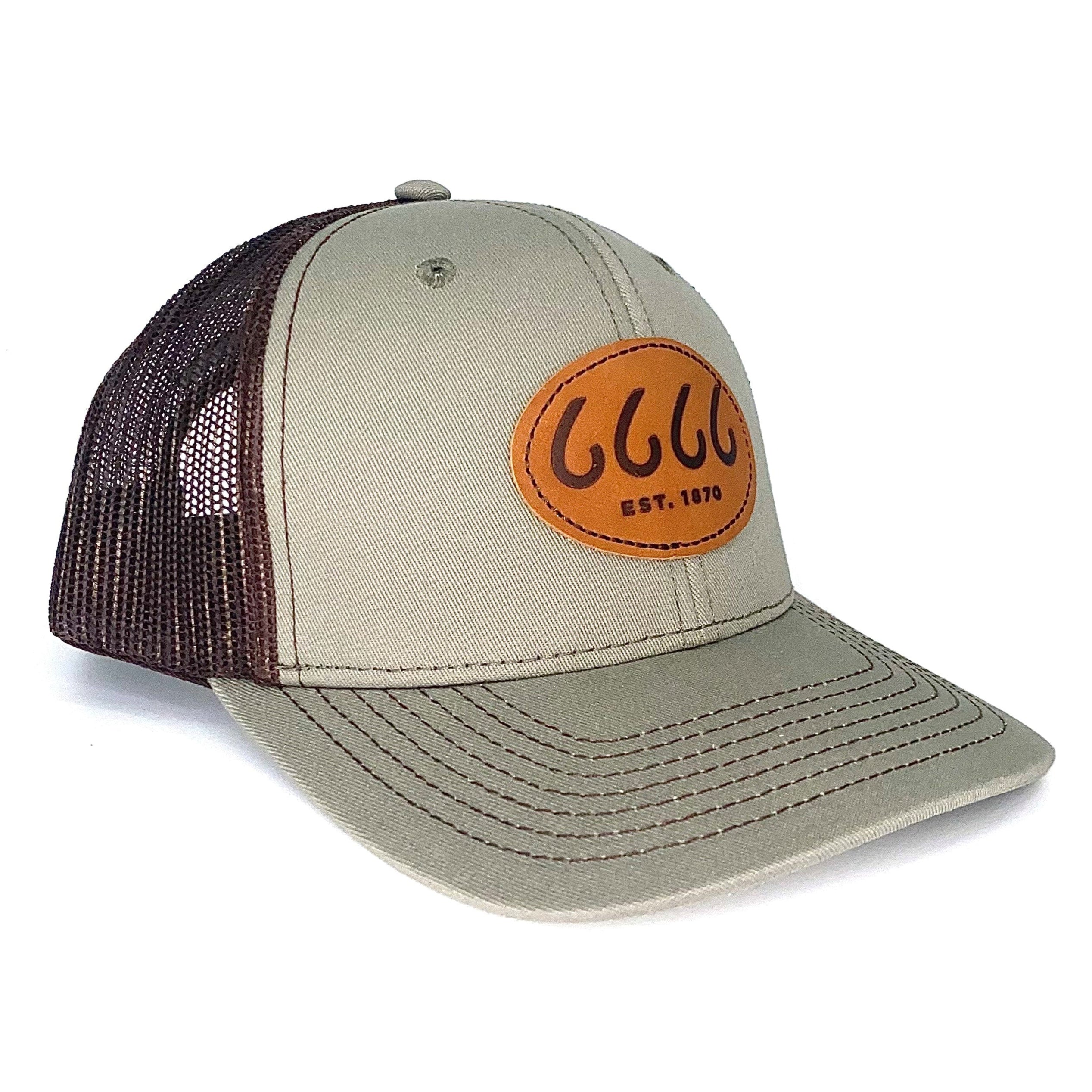 Leather Patch Trucker Mesquite/Chocolate Side View