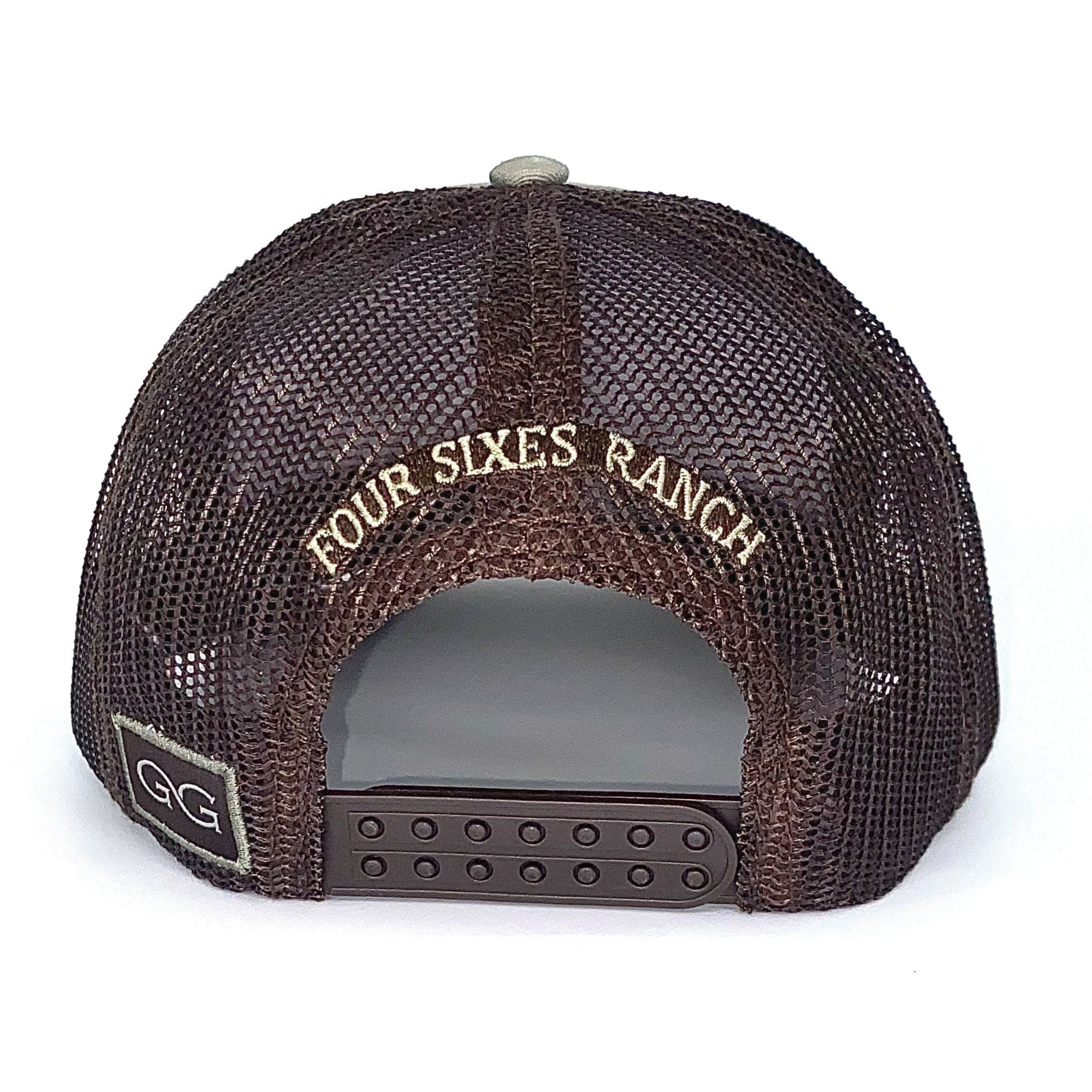 Leather Patch Trucker Mesquite/Chocolate Snap Back