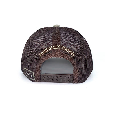 Leather Patch Trucker Mesquite/Chocolate