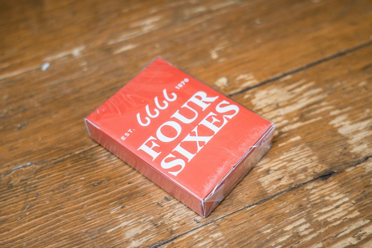 Four Sixes Playing Cards
