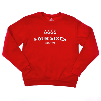 Fleece Crewneck Sweatshirt - Red