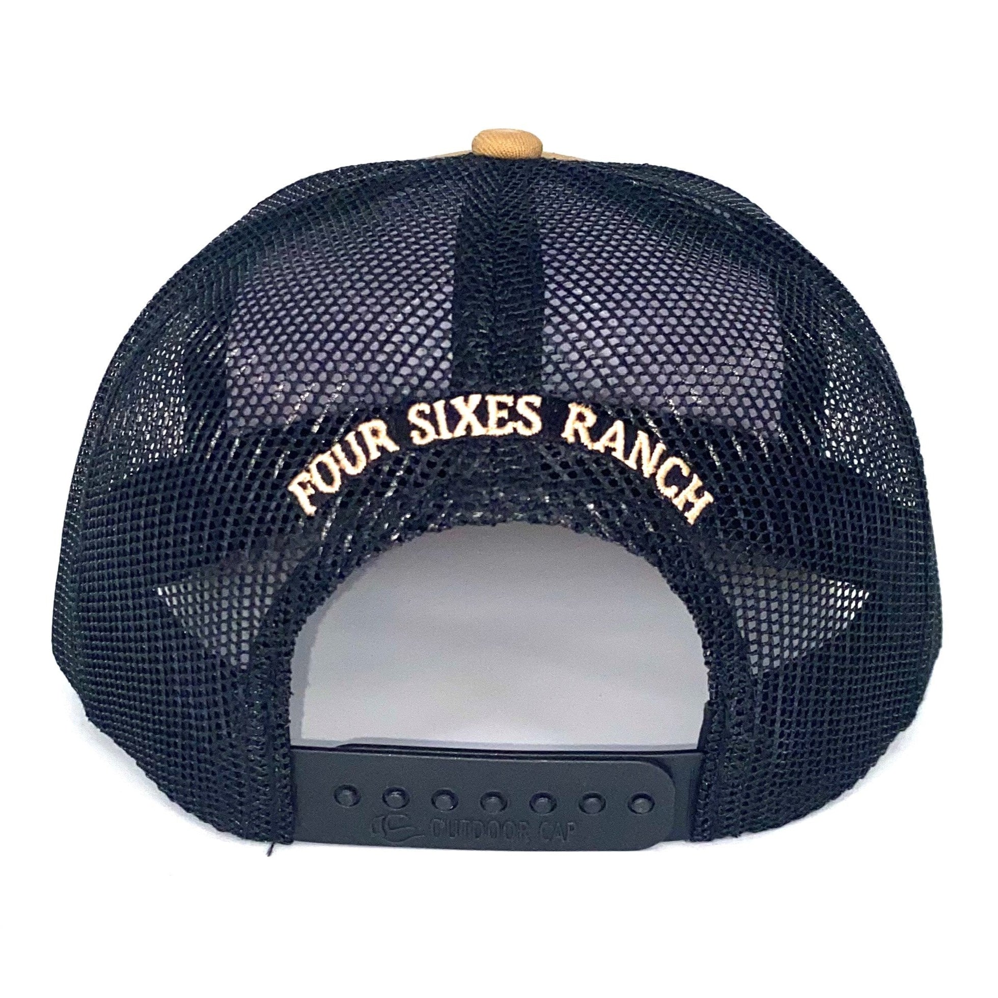 Leather Patch Trucker Old Gold/Black