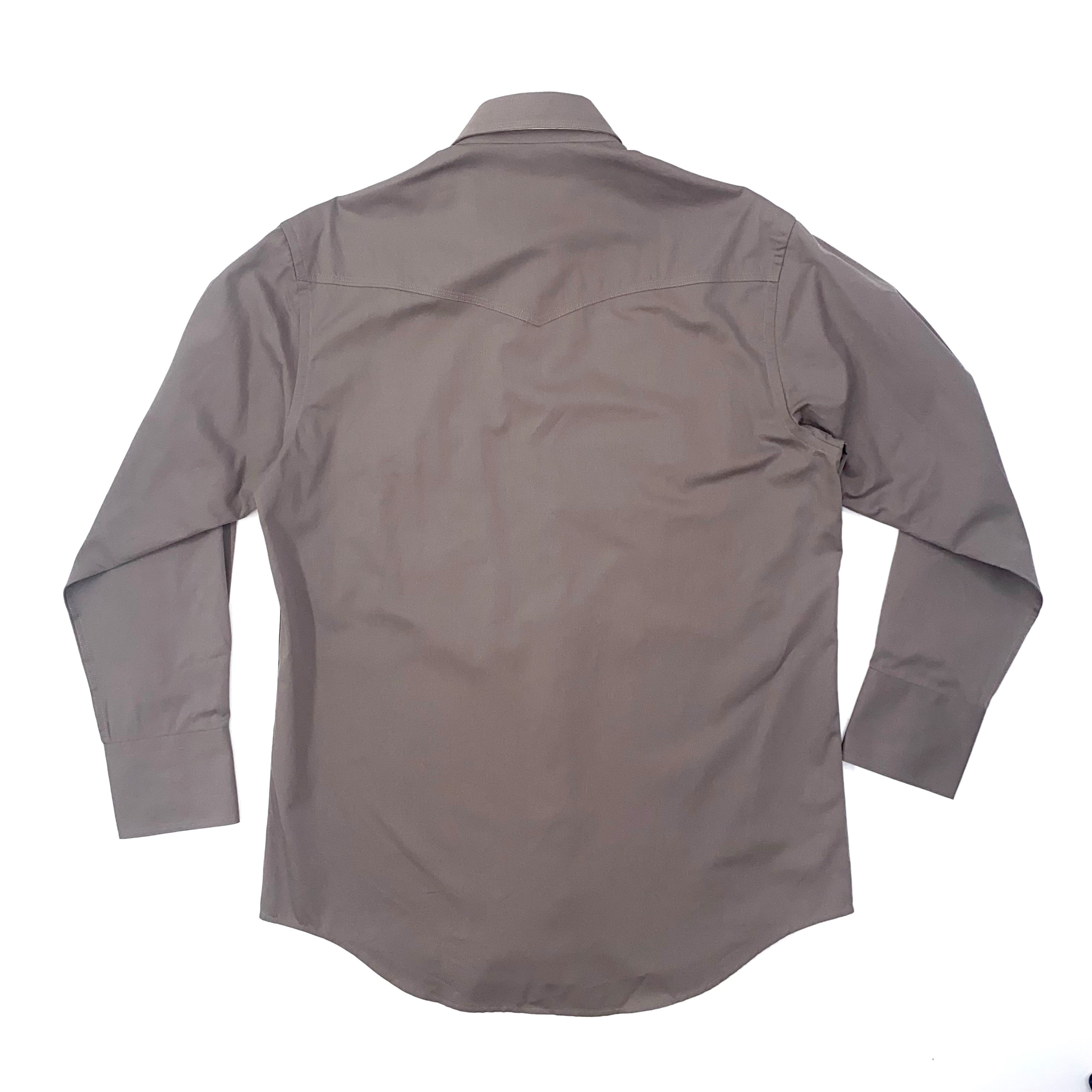 Schaefer Texas Twill With Snaps Back- Light Bark