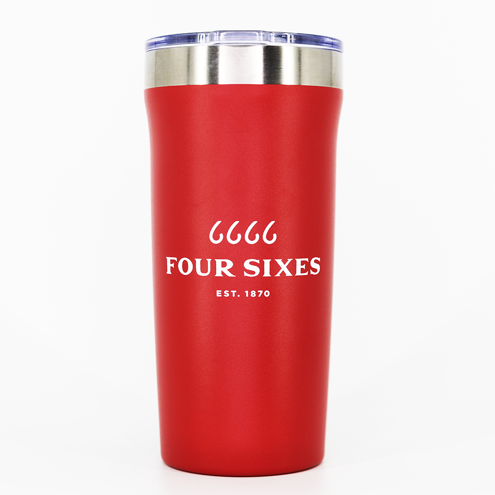 Four Sixes White 28 oz Tumbler