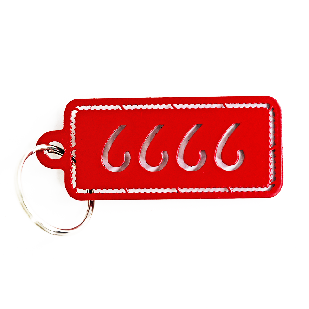 Four Sixes JDH Metal Keychain