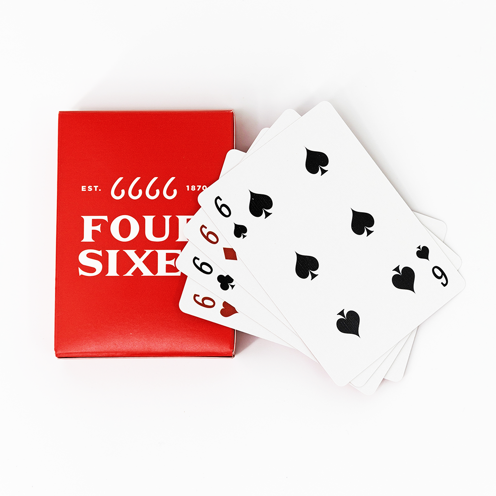 Four Sixes Playing Cards