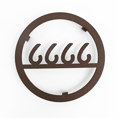 Four Sixes Trivet - Brown