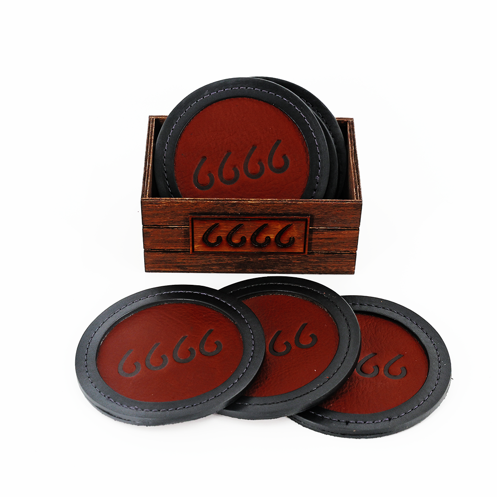Four Sixes Coasters Set of Six