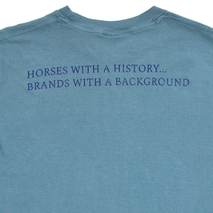 Brands with a Background Long Sleeve Back - Ice Blue