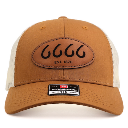 Leather Patch Trucker Caramel/Birch