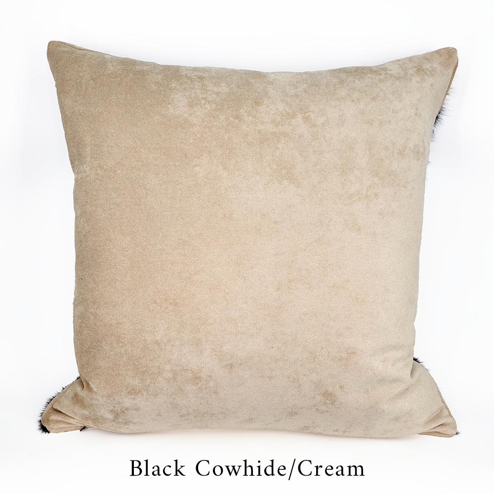 6666 Ranch Cowhide Large Square Pillow