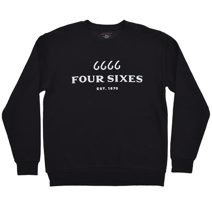 Crewneck Sweatshirt - Black w/ White Logo