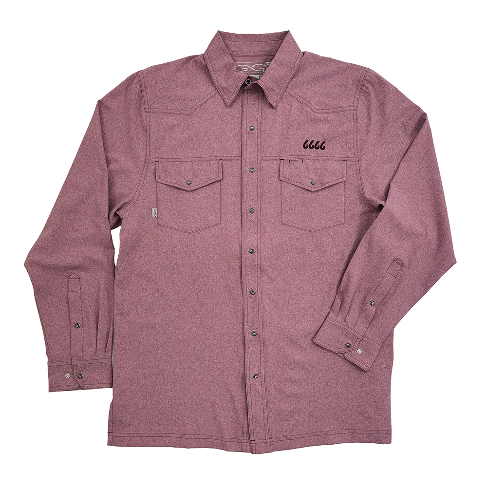 GG Maroon LS Pearl Snap Shirt – Shop 6666 Ranch GG Maroon LS Pearl Snap Shirt – Shop 6666 Ranch