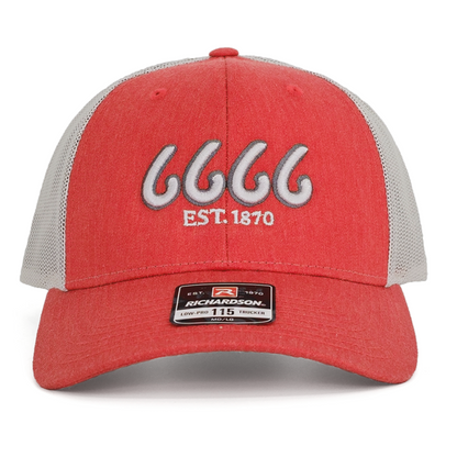 Heather Red/Light Grey Low Pro Trucker – Shop 6666 Ranch Heather Red/Light Grey Low Pro Trucker – Shop 6666 Ranch