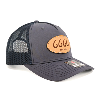 Leather Patch Trucker Ombre Blue/Navy