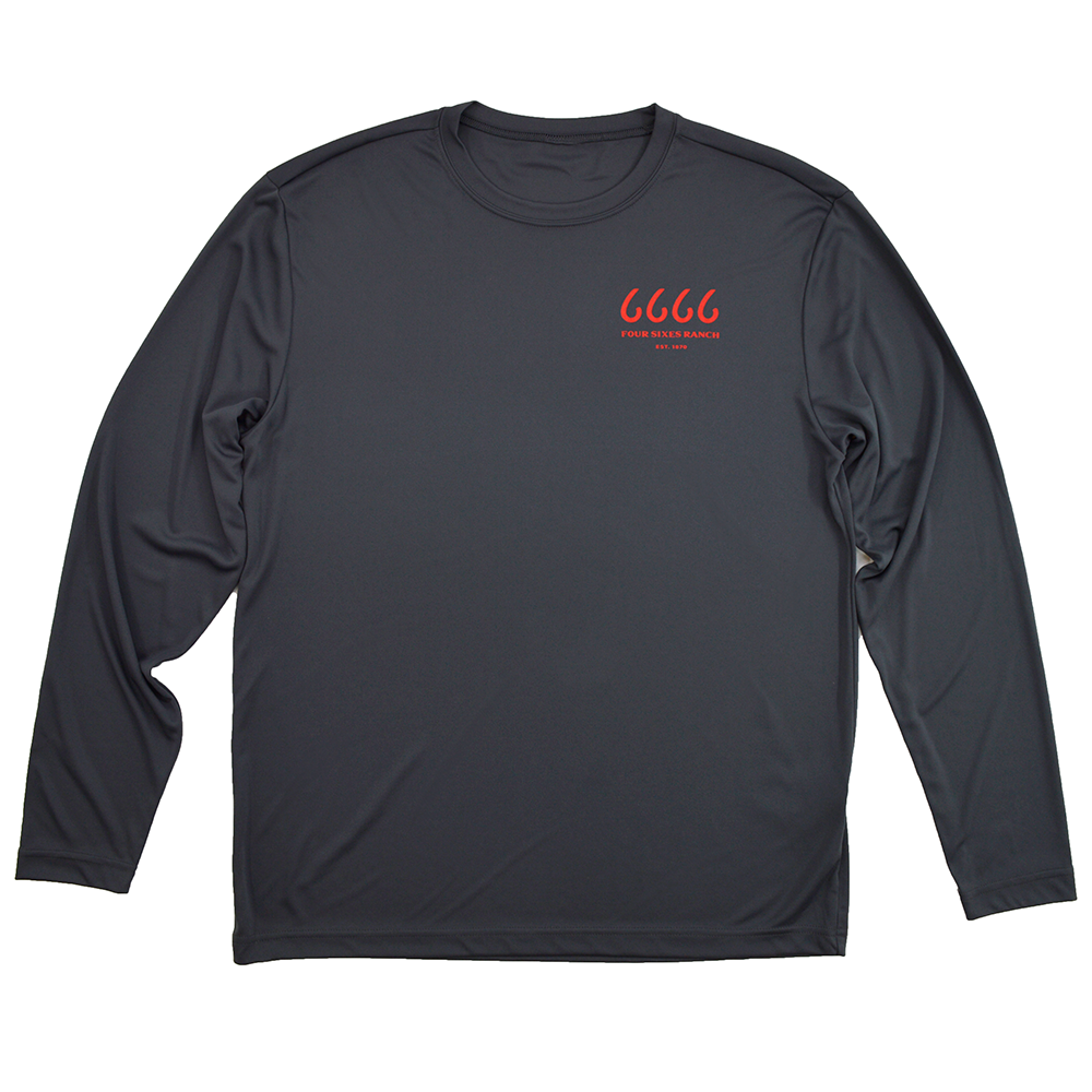 Four Sixes Sport-Tek Long Sleeve - Iron Grey