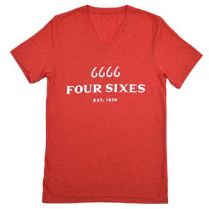 Logo Heather Red V-Neck Triblend