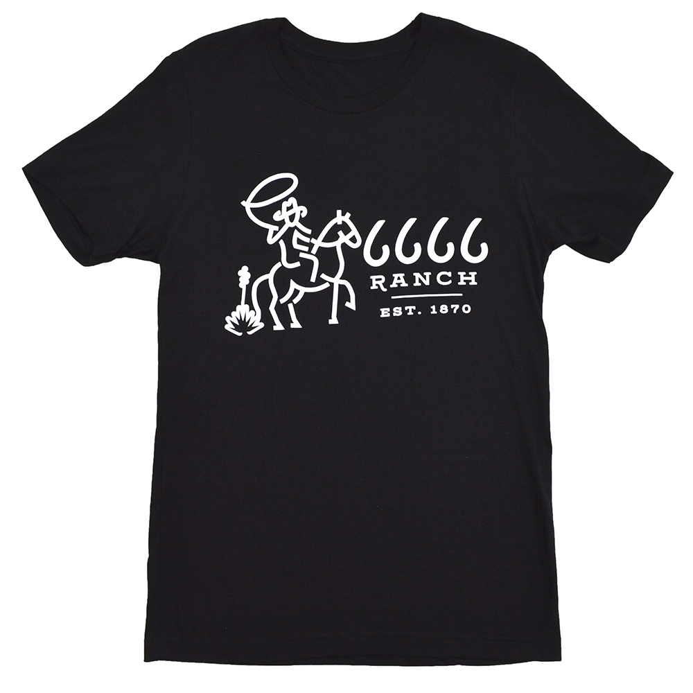 Retro Cowboy T-Shirt - Black
