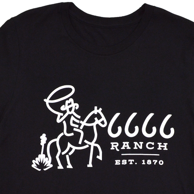 Retro Cowboy T-Shirt - Black