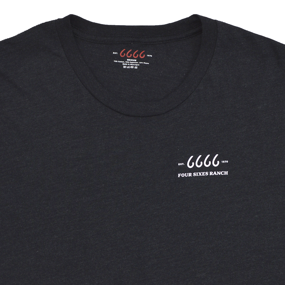 Black Crewneck Up Close of Logo