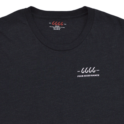 Black Crewneck Up Close of Logo