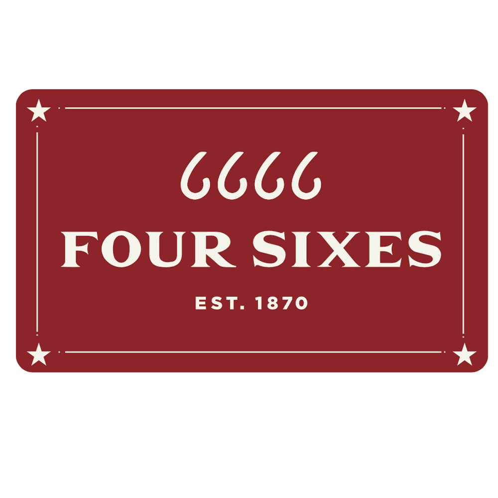 Four Sixes Logo Sticker