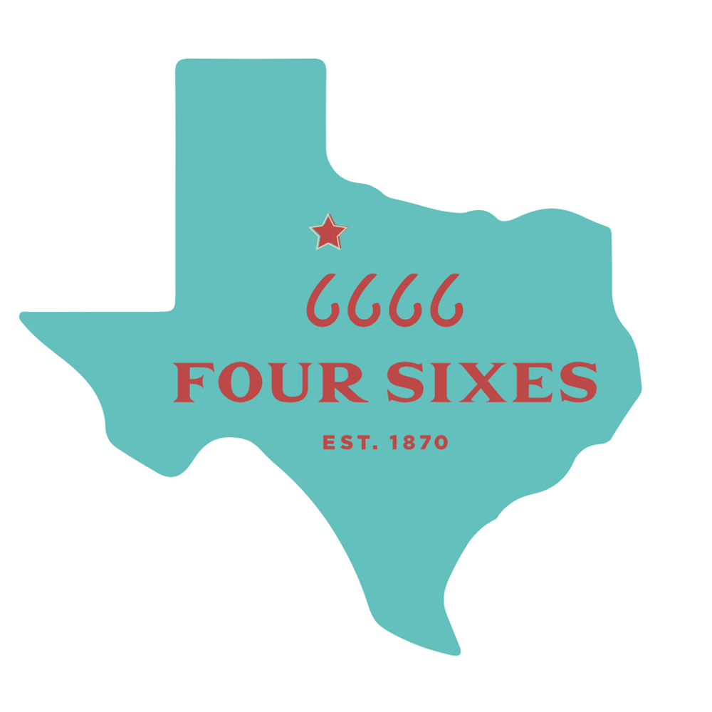 Four Sixes Texas Sticker