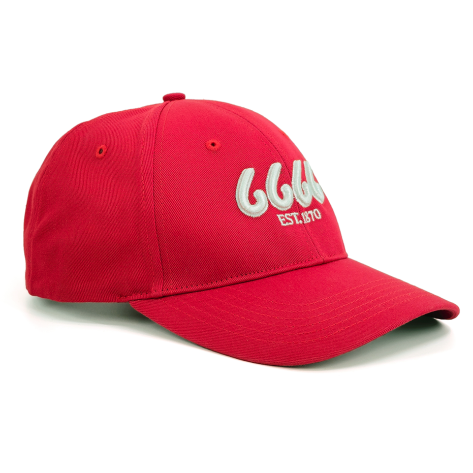 Solid Twill Structured Cap Red Shop 6666 Ranch