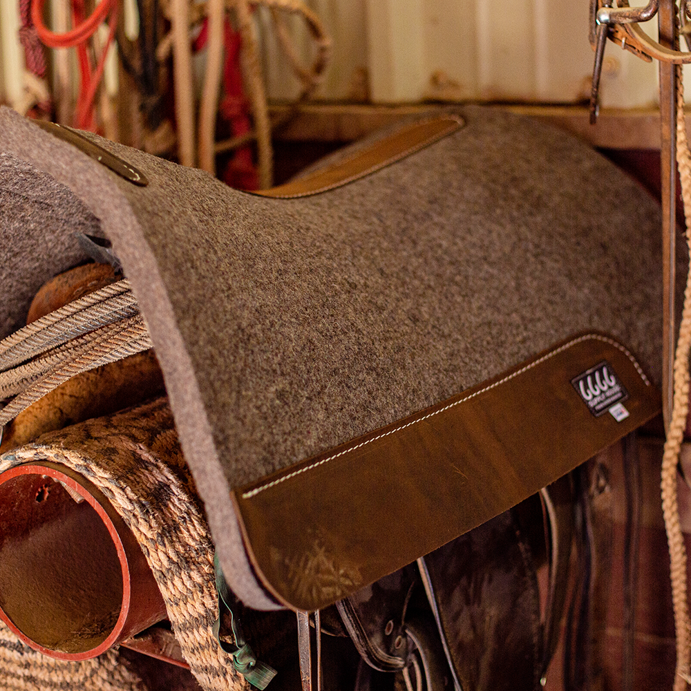 Four Sixes 3/4" Felt Saddle Pad